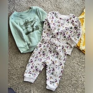 Kids Dinosaur and Fox Forest Outfit Set